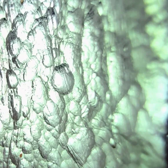 One of a Kind Moldavite & Sterling Silver Pendant With Faceted & Raw Sides - Picture 5 of 13